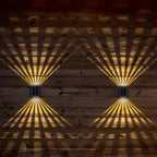 Solar Wall Light | Dual-Beam & Color-Changing | 12-Hour Runtime