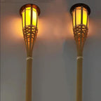 Solargartenfackeln | Flackernde Flamme & Solarenergie | 5er Set