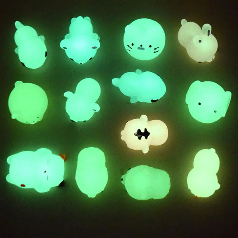 Squishy Toy | Glow-In-The-Dark Soft & Squeezable | Pocket-Sized