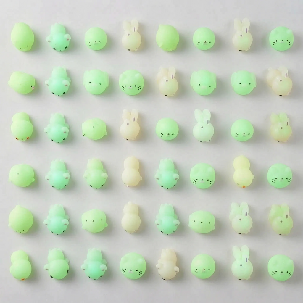 Squishy Toy | Glow-In-The-Dark Soft & Squeezable | Pocket-Sized