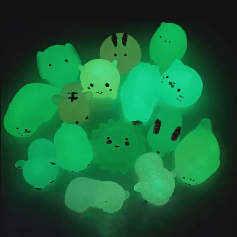 Squishy Toy | Glow-In-The-Dark Soft & Squeezable | Pocket-Sized