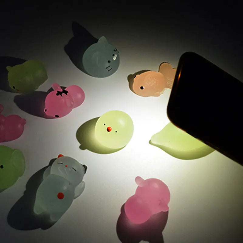 Squishy Toy | Glow-In-The-Dark Soft & Squeezable | Pocket-Sized