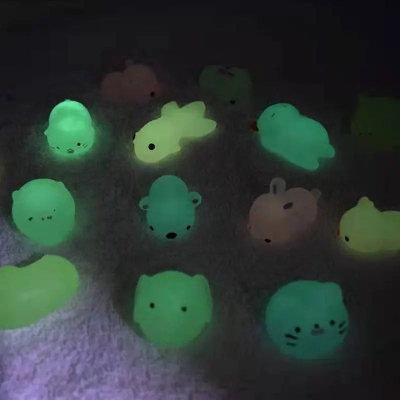 Squishy Toy | Glow-In-The-Dark Soft & Squeezable | Pocket-Sized