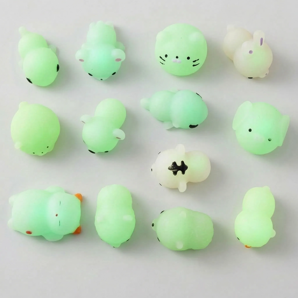 Squishy Toy | Glow-In-The-Dark Soft & Squeezable | Pocket-Sized