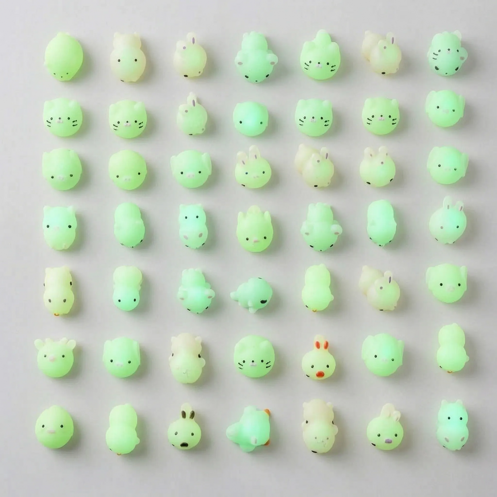 Squishy Toy | Glow-In-The-Dark Soft & Squeezable | Pocket-Sized