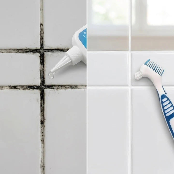 Stain & Mold Remover Gel | No-Scrub Thick Gel | Includes Brush