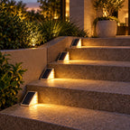 Stair Lights | Solar-Powered & Weather-Resistant | 4/10/20 Pack