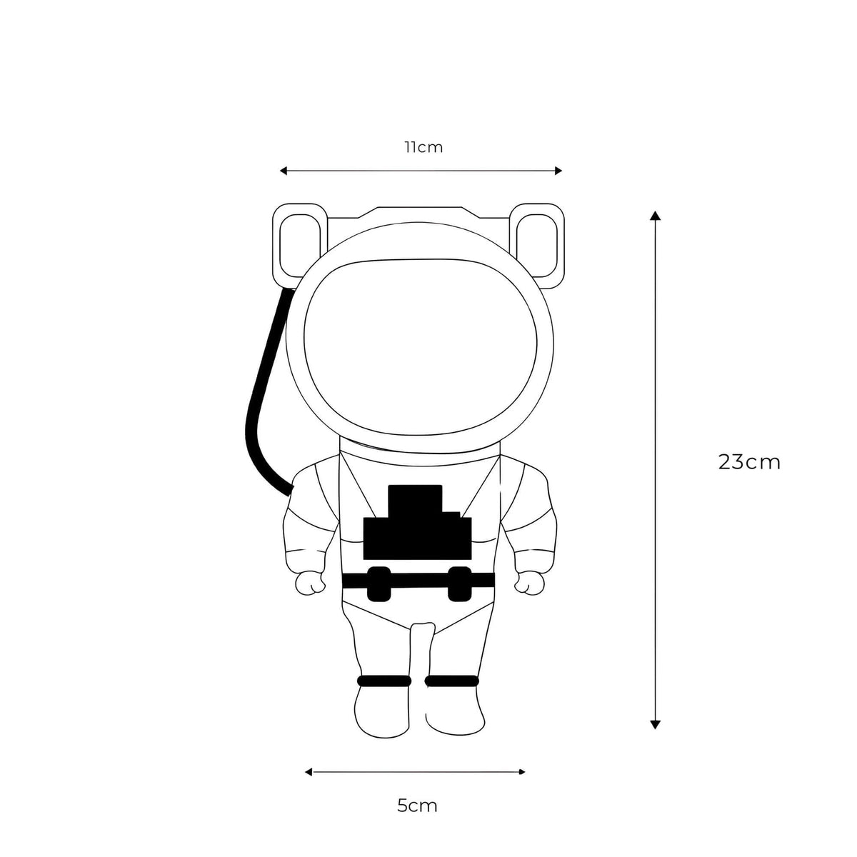Star Projector Lamp | Astronaut-Shaped 360° Rotating RGB LED