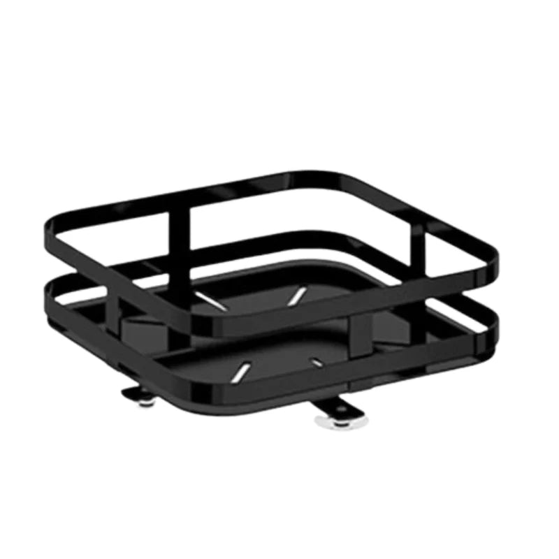 Storage Rack | 360° Rotating Metal Frame & Adjustable Tiers