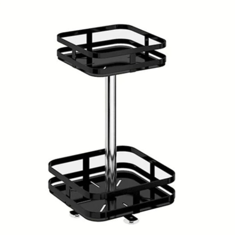 Storage Rack | 360° Rotating Metal Frame & Adjustable Tiers