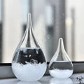 Storm Glass | Glass & Crystal On Wooden Base | Sizes S–L