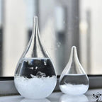 Storm Glass | Glass & Crystal On Wooden Base | Sizes S–L