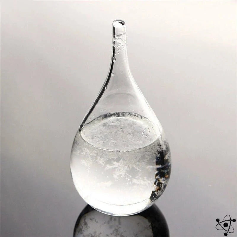 Storm Glass | Glass & Crystal On Wooden Base | Sizes S–L