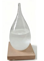 Storm Glass | Glass & Crystal On Wooden Base | Sizes S–L