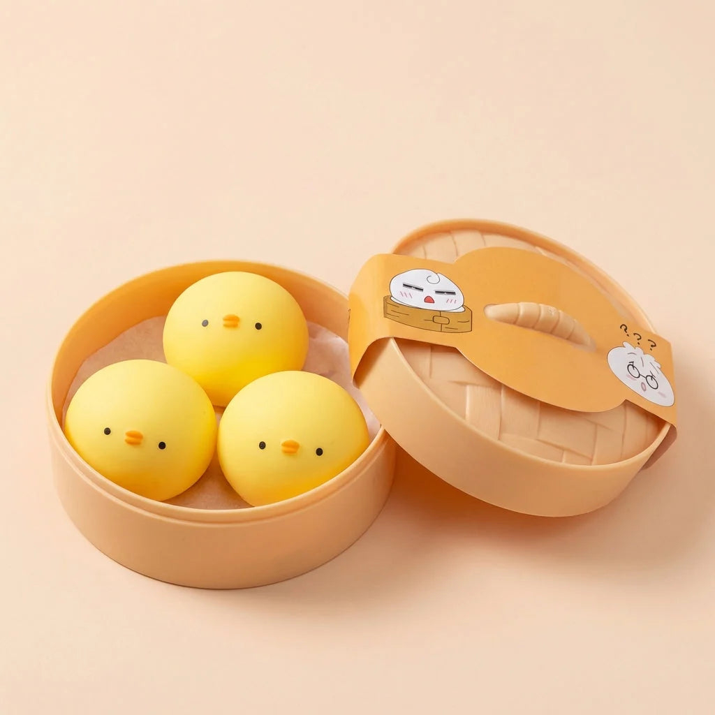 Stress-Relief Toy | Realistic Dumpling & Slow-Rebound