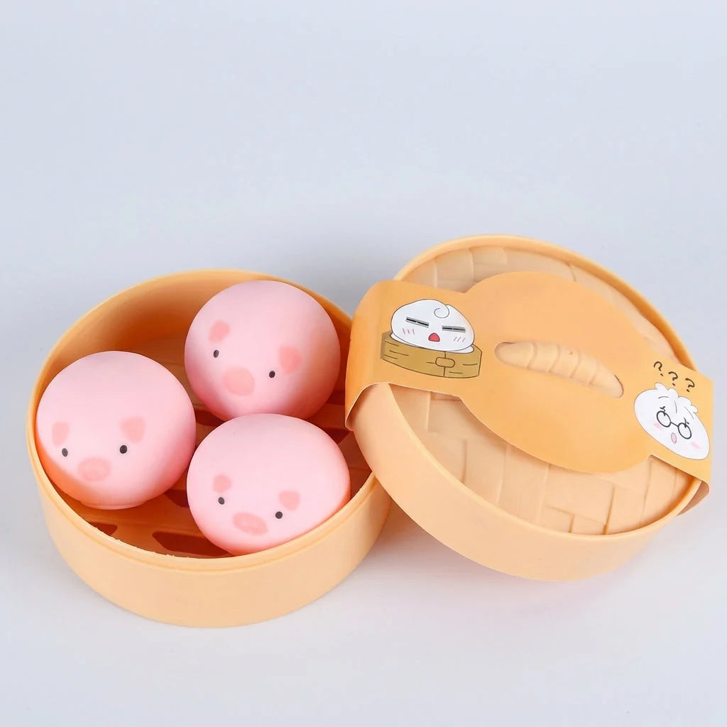 Stress-Relief Toy | Realistic Dumpling & Slow-Rebound