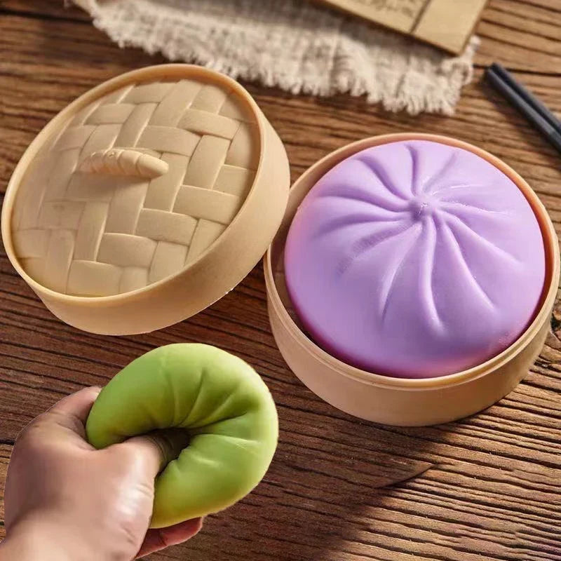 Stress-Relief Toy | Realistic Dumpling & Slow-Rebound