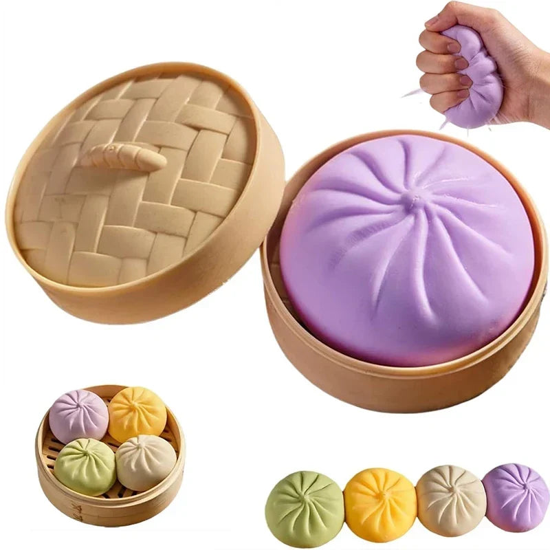 Stress-Relief Toy | Realistic Dumpling & Slow-Rebound