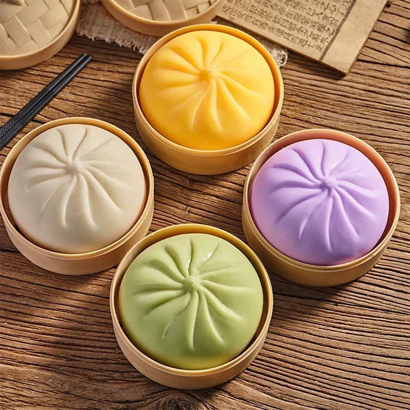 Stress-Relief Toy | Realistic Dumpling & Slow-Rebound