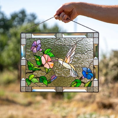 Sun Catcher | UV-Resistant Acrylic Lightweight & Shatterproof | Includes Metal Chain