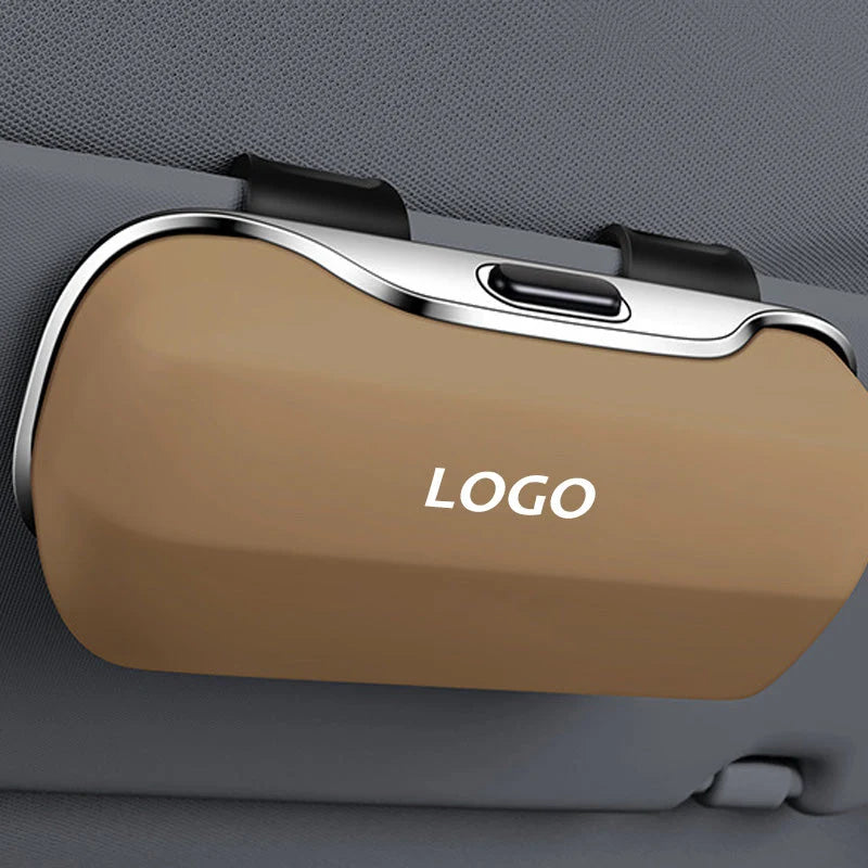 Sunglasses Case | Sun-Visor Clip & Spring-Loaded | Fits Up To 45 mm