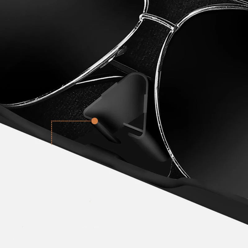 Sunglasses Case | Sun-Visor Clip & Spring-Loaded | Fits Up To 45 mm