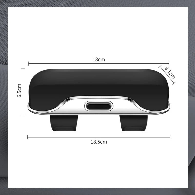 Sunglasses Case | Sun-Visor Clip & Spring-Loaded | Fits Up To 45 mm