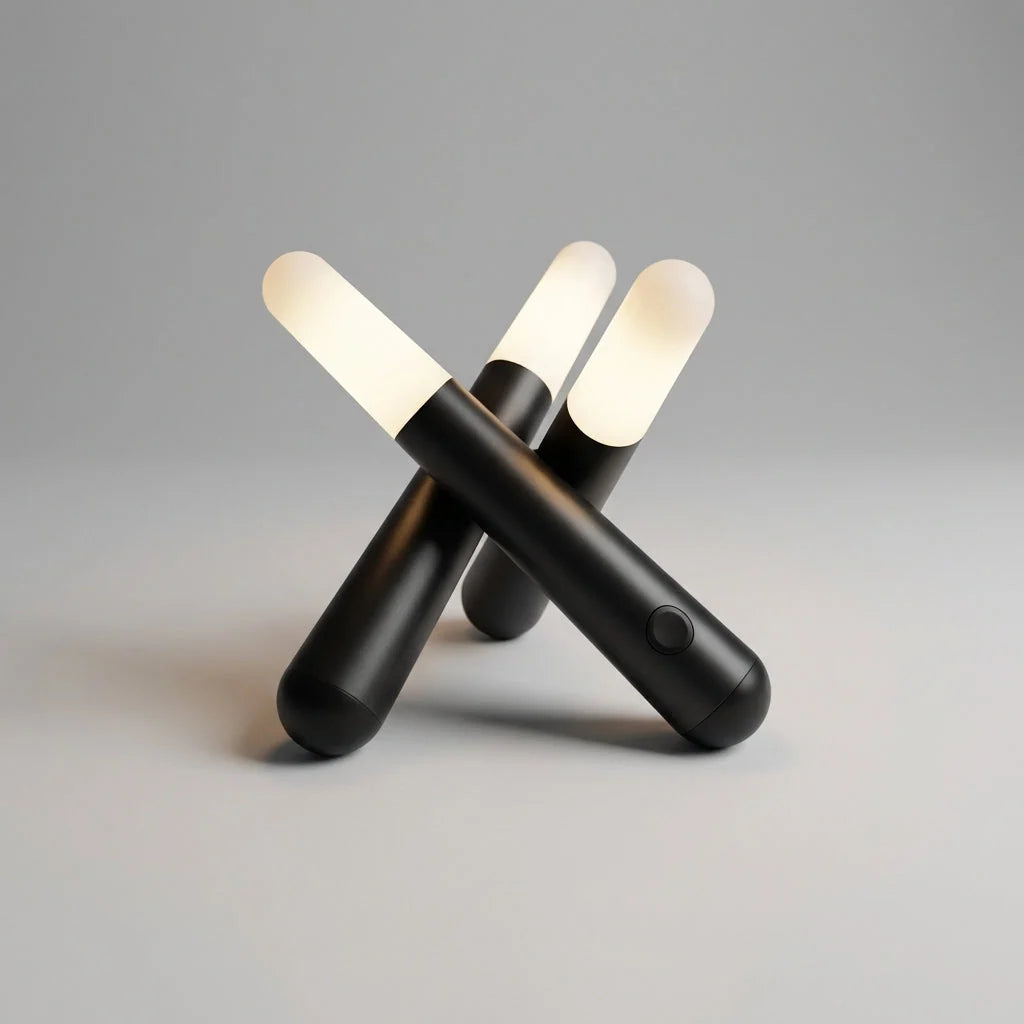 Table Lamp | Adjustable Three-Head & Wireless Rechargeable