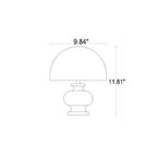 Table Lamp | Ash Wood Base & Fabric Shade | Plug-In/USB