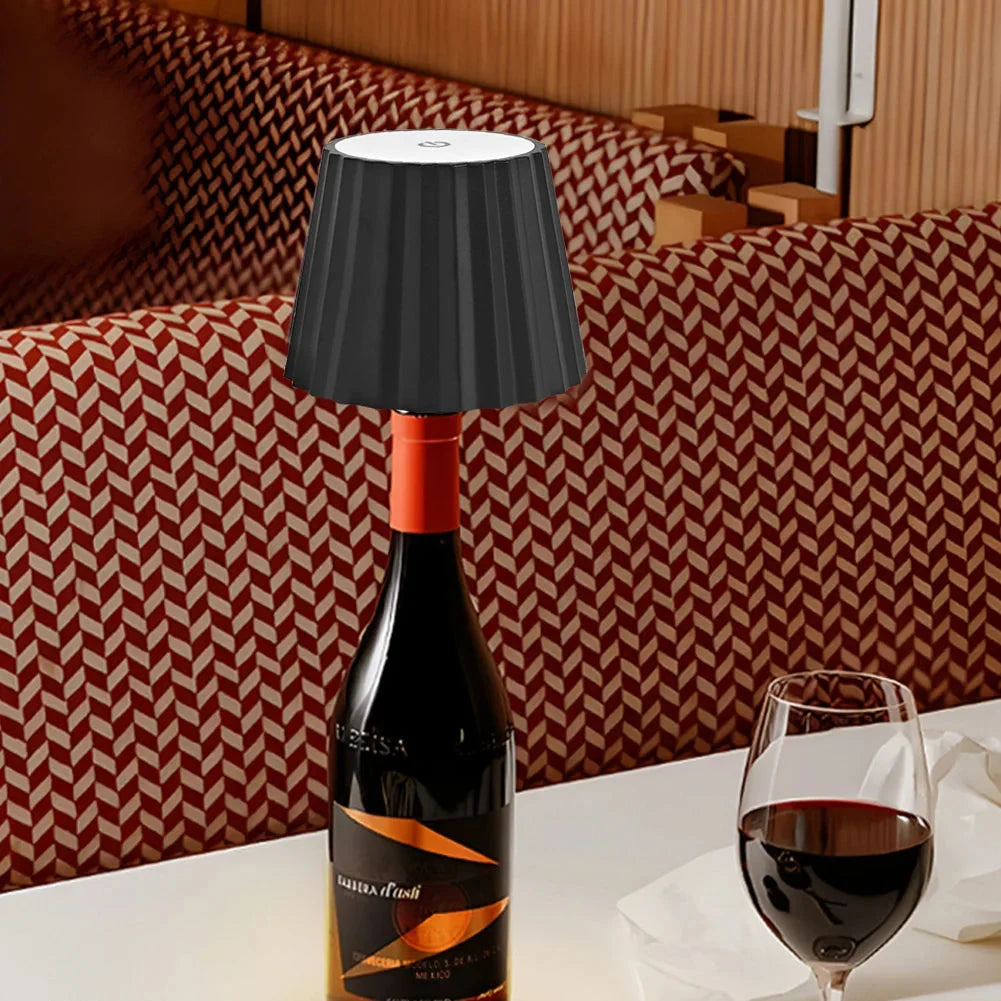 Table Lamp | Bottle-Top Touch-Dimmable & USB-C Rechargeable