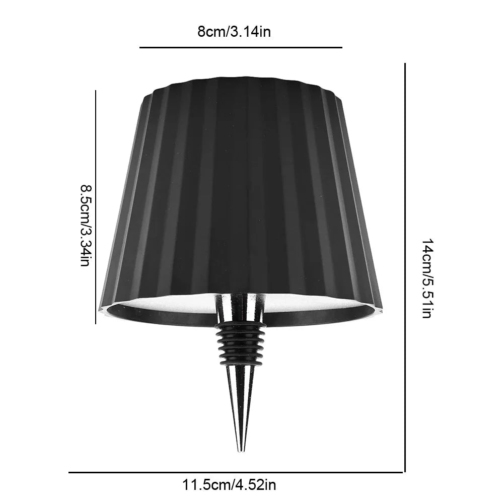 Table Lamp | Bottle-Top Touch-Dimmable & USB-C Rechargeable