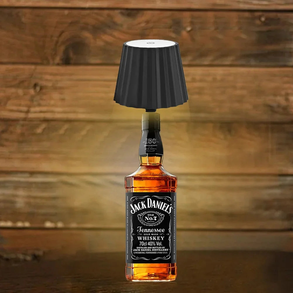 Table Lamp | Bottle-Top Touch-Dimmable & USB-C Rechargeable