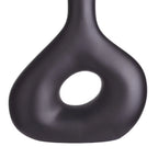 Table Lamp | Curved Ceramic Base & Fabric Shade