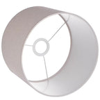 Table Lamp | Curved Ceramic Base & Fabric Shade