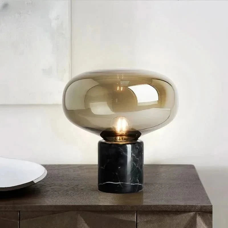 Table Lamp | Cut Glass Shade & Dimmable | 24 x 23 cm