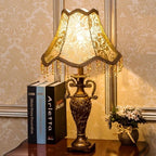 Table Lamp | Fabric Shade & Industrial Style | 52 Cm tall
