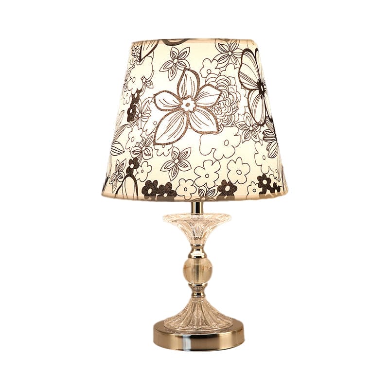 Table Lamp | Floral Pattern & Warm Light | 30 cm Height