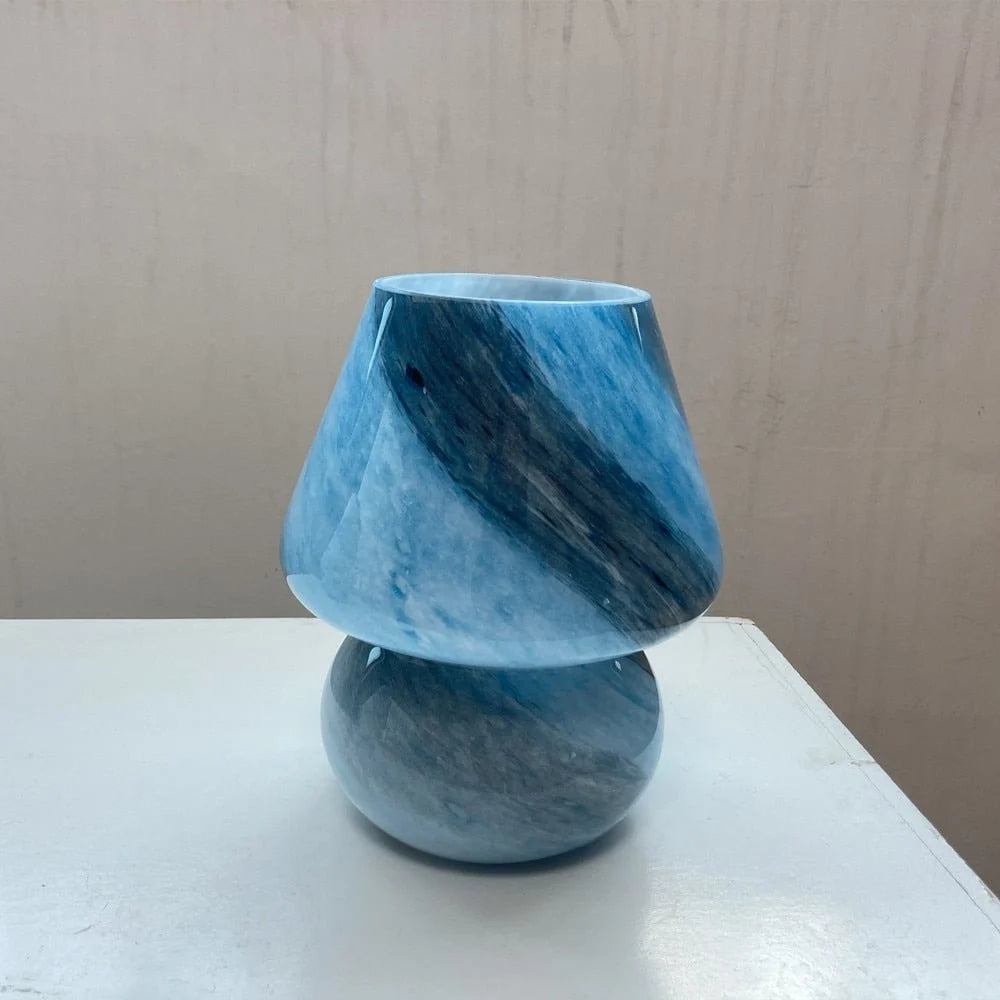 Table Lamp | Hand-Blown Glass & Warm LED Glow