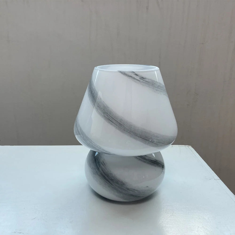 Table Lamp | Hand-Blown Glass & Warm LED Glow