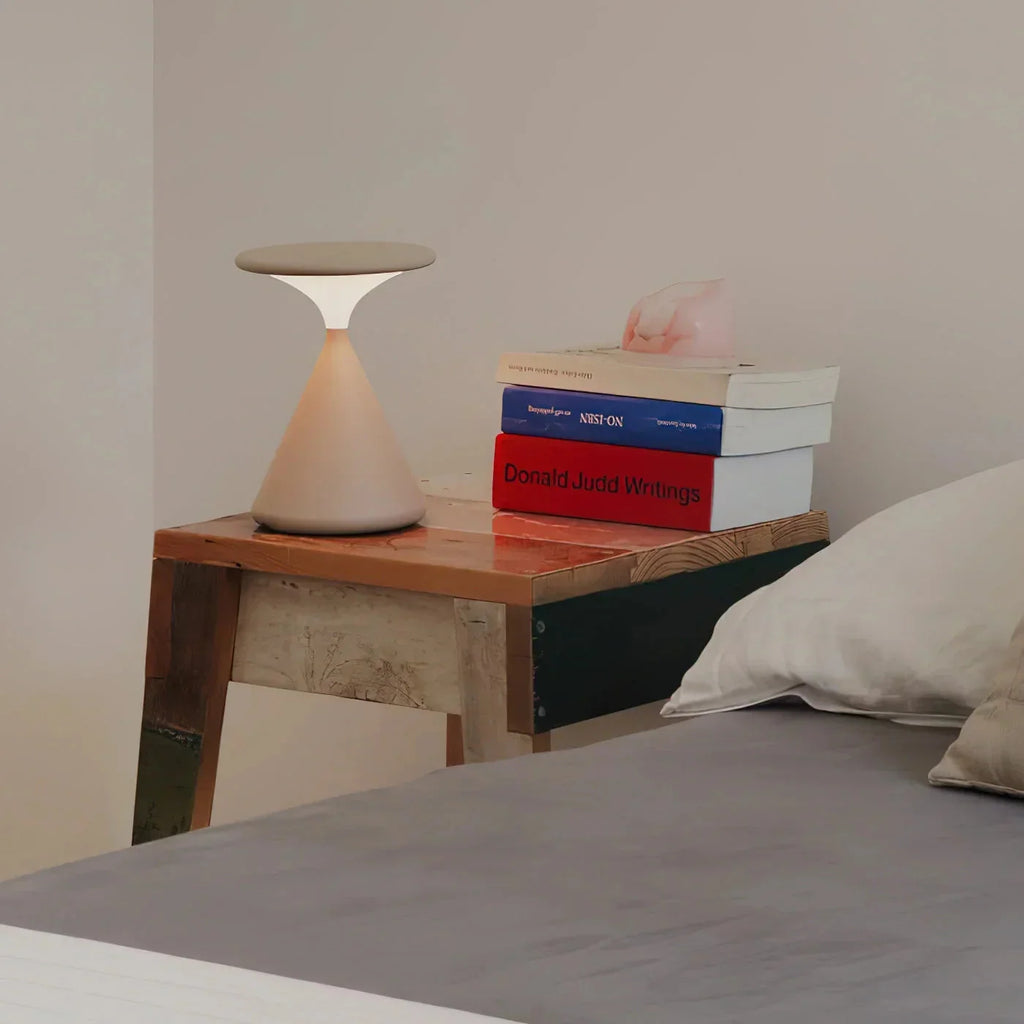 Table Lamp | Hourglass Design & Cordless Rechargeable
