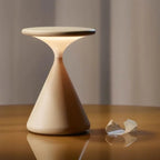 Table Lamp | Hourglass Design & Cordless Rechargeable