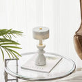 Table Lamp | Marble Shade & USB-Powered LED