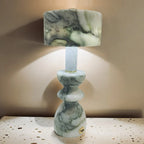 Table Lamp | Marble Shade & USB-Powered LED