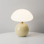 Table Lamp | Mushroom Dome Shade & Round Ball Base | Multiple Colours