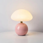 Table Lamp | Mushroom Dome Shade & Round Ball Base | Multiple Colours