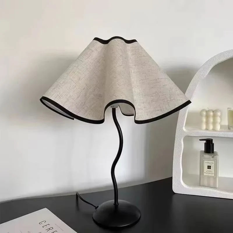 Table Lamp | Mushroom-Shaped LED & Iron Base