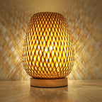 Table Lamp | Natural Bamboo, USB-Powered & Energy-Efficient