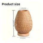 Table Lamp | Natural Bamboo, USB-Powered & Energy-Efficient