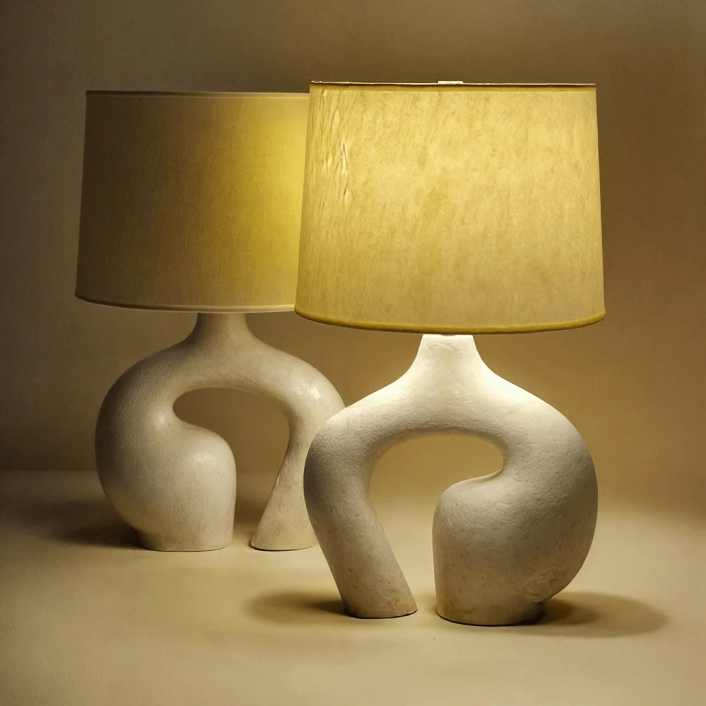 Table Lamp | Resin & Metal Warm Ambient Light
