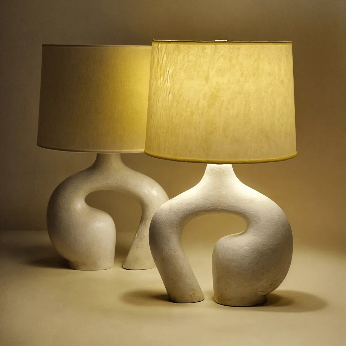 Table Lamp | Resin & Metal Warm Ambient Light
